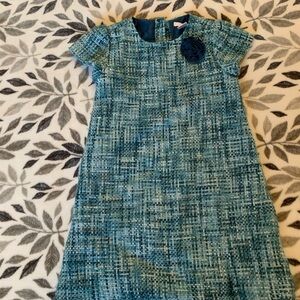 Vintage Janie and Jack Metallic Tweed Holiday Dress